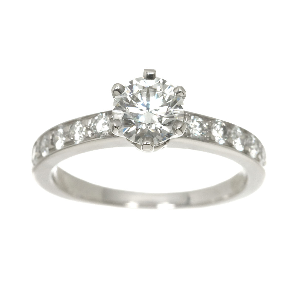 Diamond 0.70ct H/IF/EX Ring Pt 4.75-5(US)