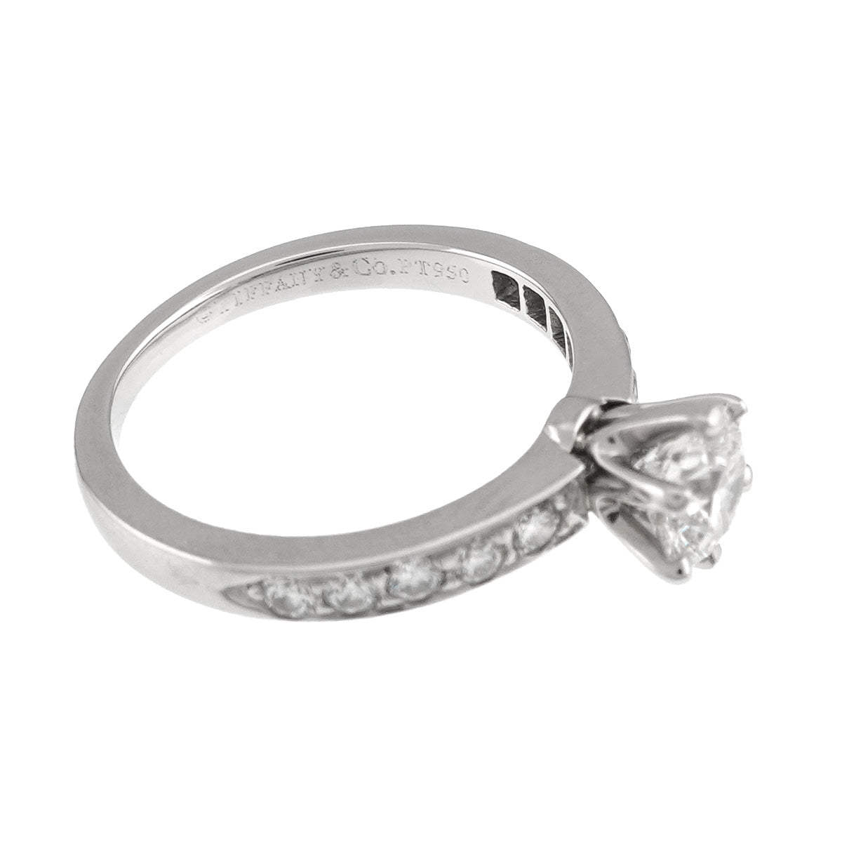 Diamond 0.70ct H/IF/EX Ring Pt 4.75-5(US)