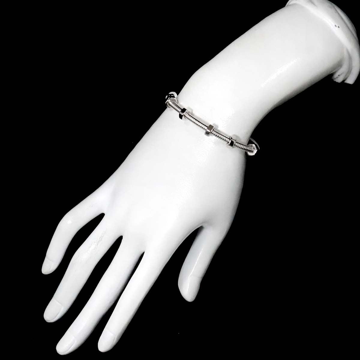 ECROU DE Bracelet 18K White Gold 750 Size15