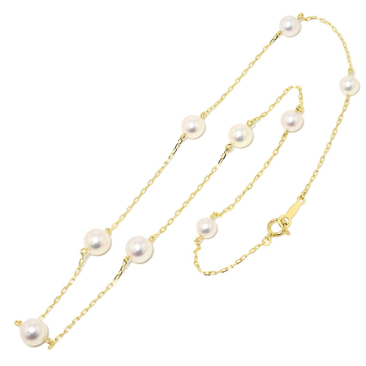Akoya Pearl 6.4-4.9mm Necklace 18K YG 750