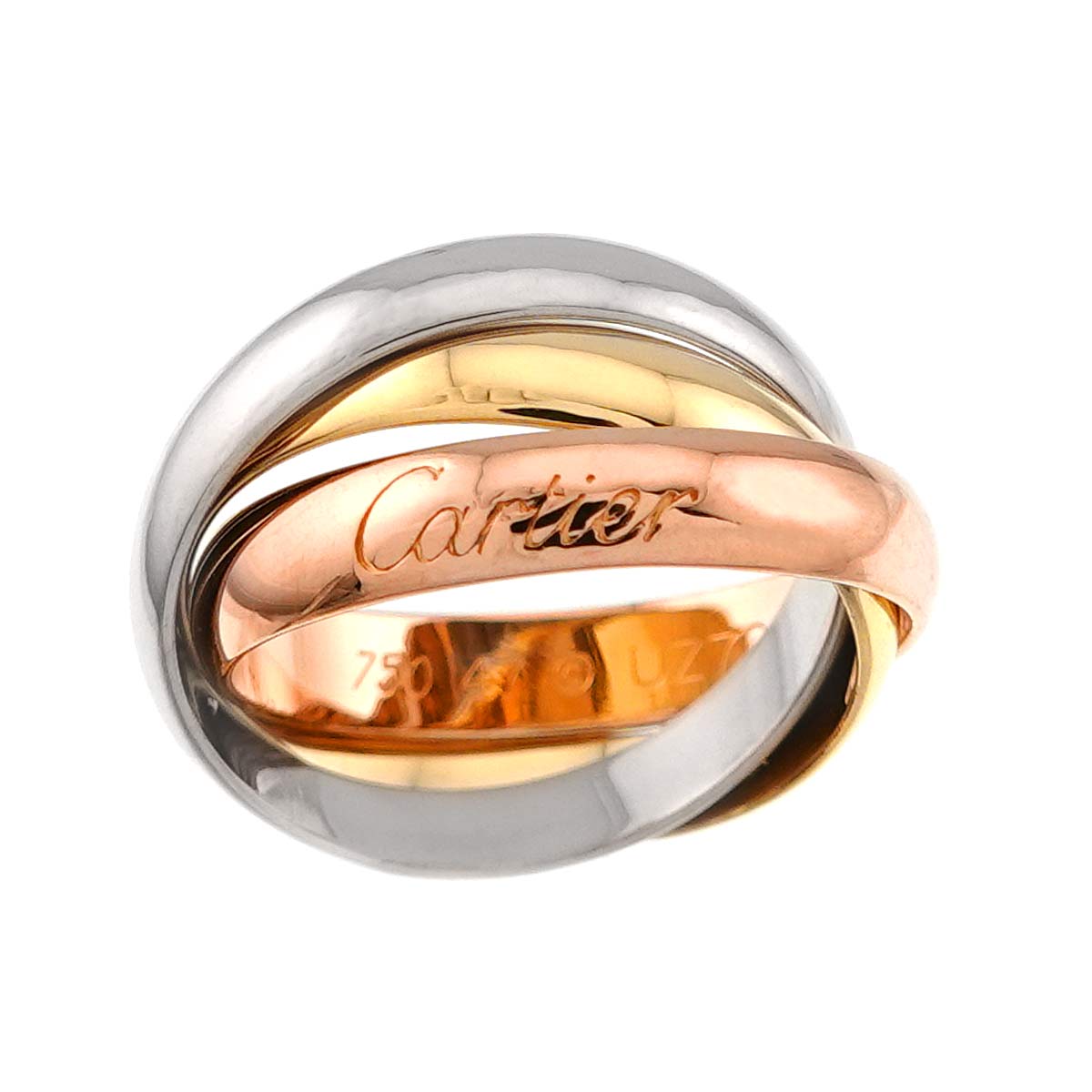 Trinity MM Ring 18K YG WG PG 750 Size47 4(US)