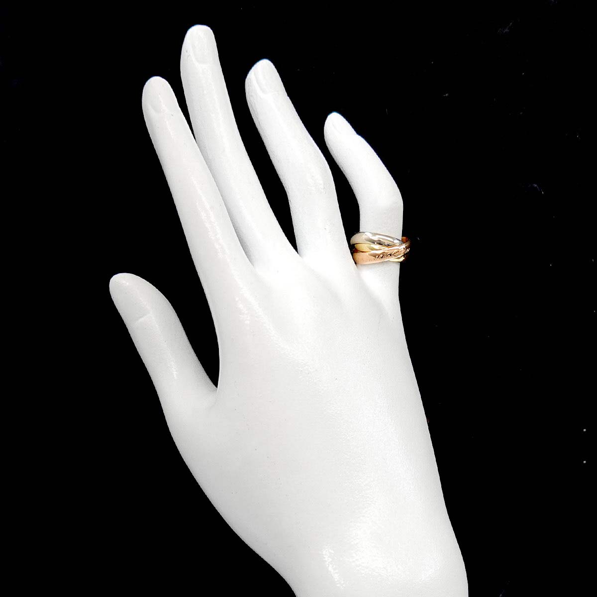 Trinity MM Ring 18K YG WG PG 750 Size47 4(US)