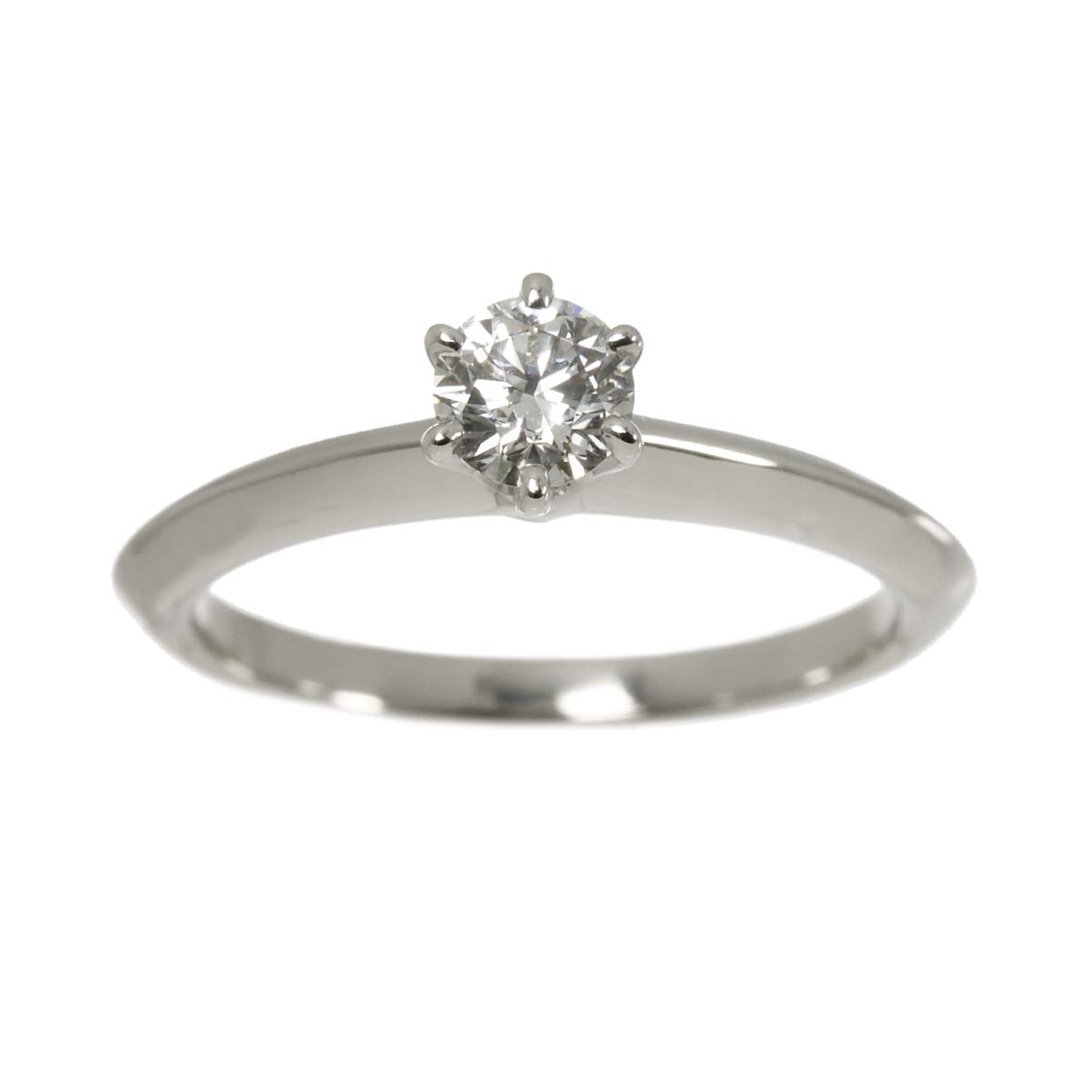Diamond 0.33ct H/VVS2/3EX Ring Platinum Size5-5.25(US)