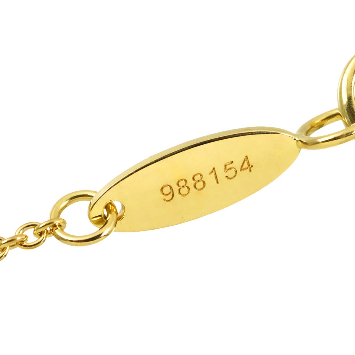 Lily Cluster Mini Diamond Necklace 18K Yellow Gold 750