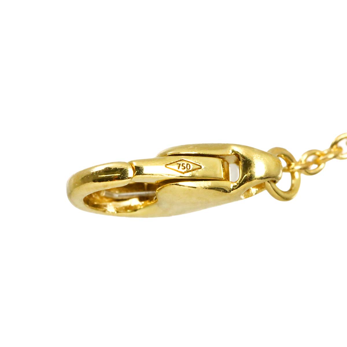 Lily Cluster Mini Diamond Necklace 18K Yellow Gold 750