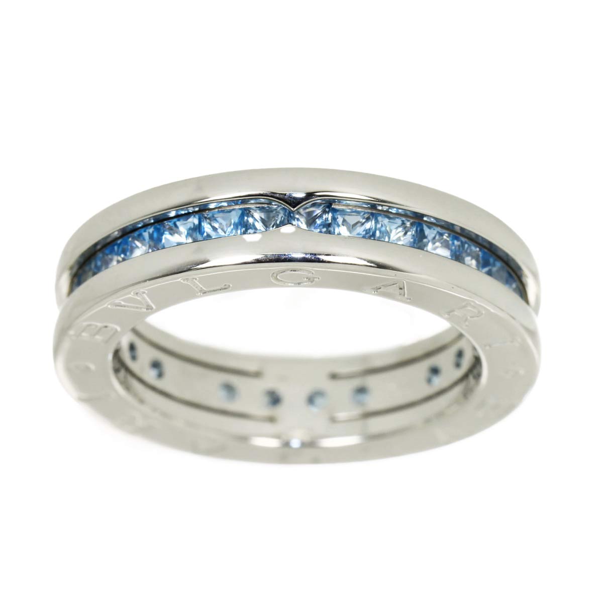 B-ZERO1 1 BAND Topaz Ring 18K White Gold 750 Size52 6(US)