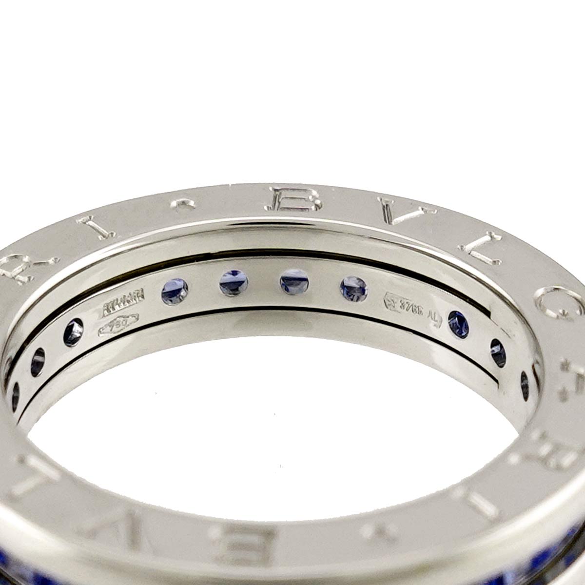 B-ZERO1 1 BAND Topaz Ring 18K White Gold 750 Size52 6(US)