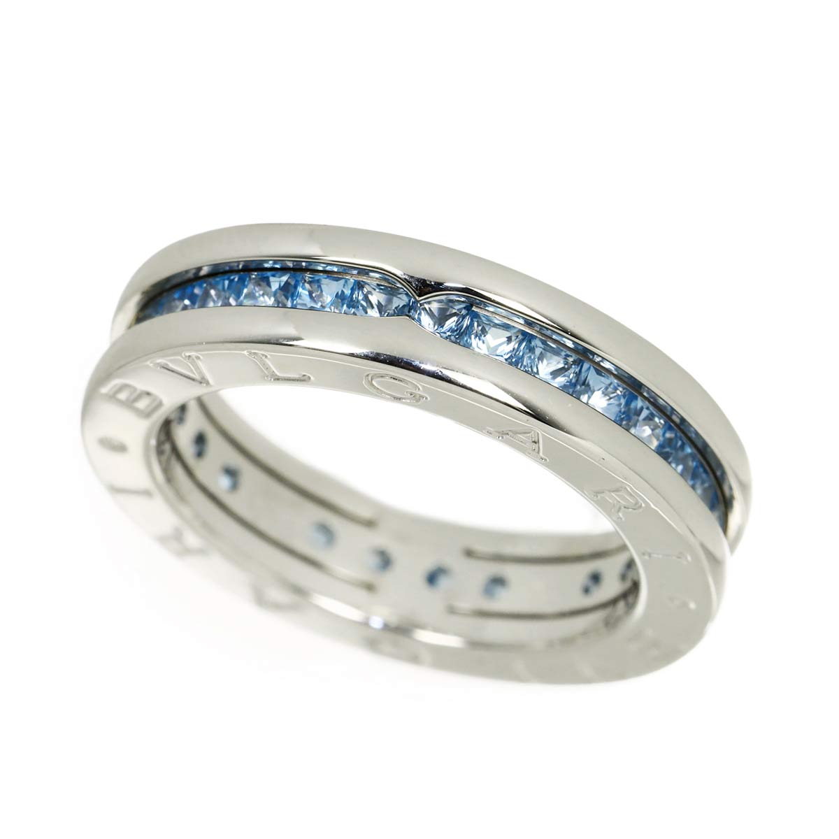 B-ZERO1 1 BAND Topaz Ring 18K White Gold 750 Size52 6(US)