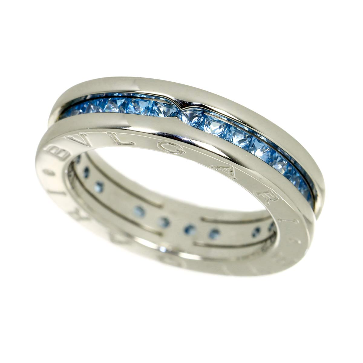 B-ZERO1 1 BAND Topaz Ring 18K White Gold 750 Size52 6(US)