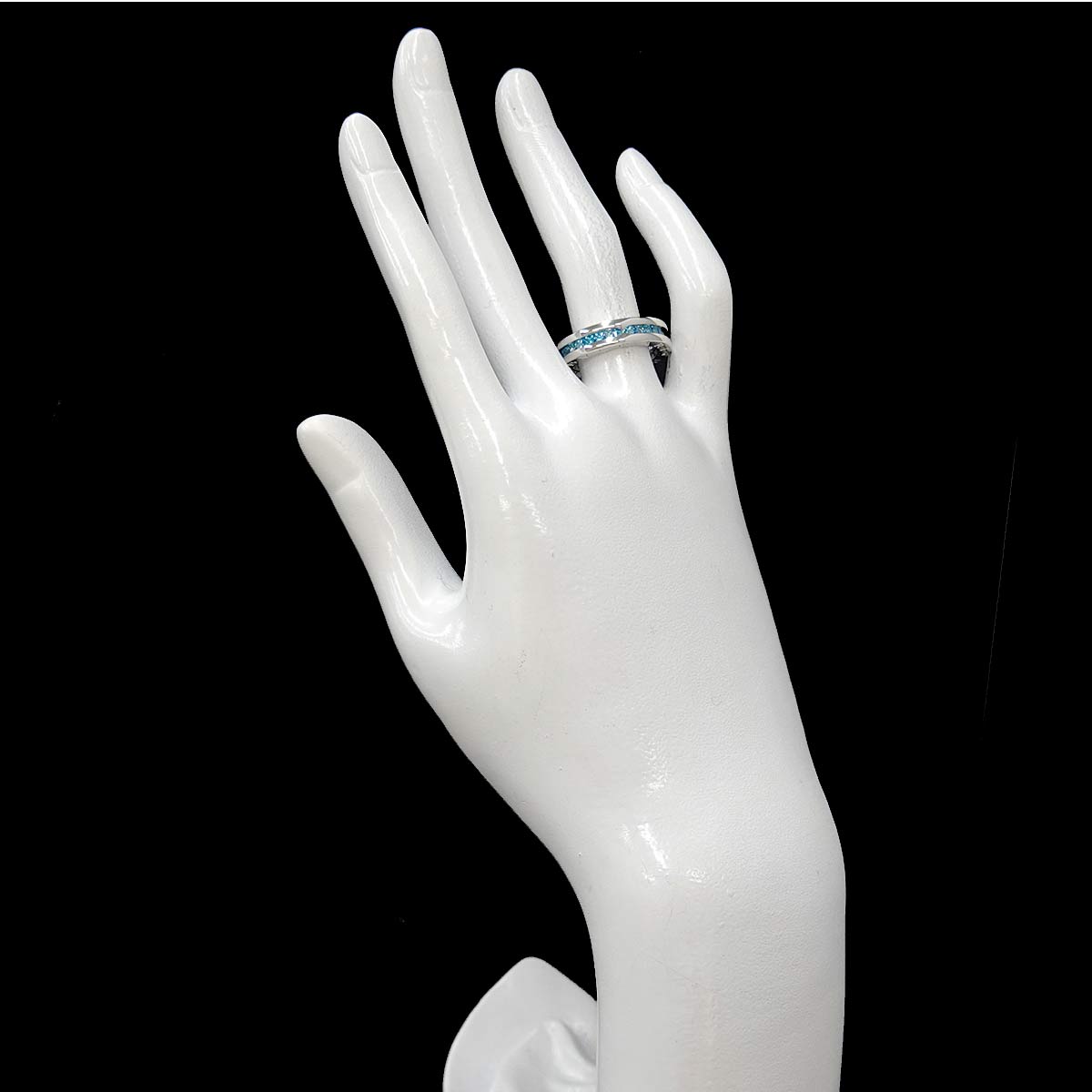 B-ZERO1 1 BAND Topaz Ring 18K White Gold 750 Size52 6(US)