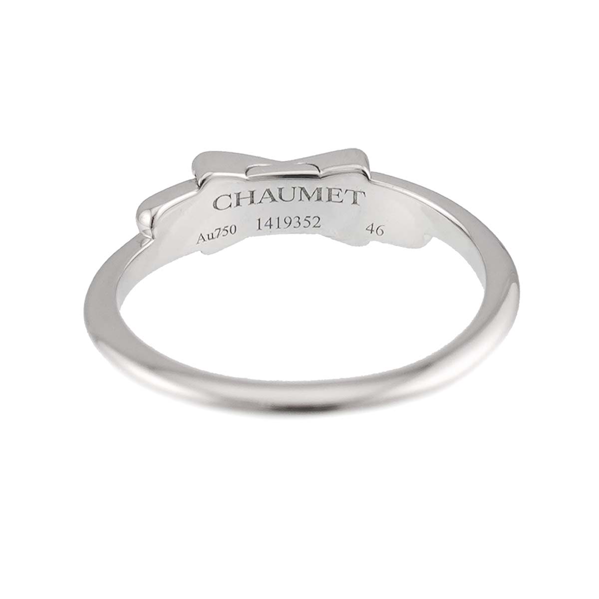 Jeux de Liens Diamond Ring 18K White Gold 750 size46 3.75(US)