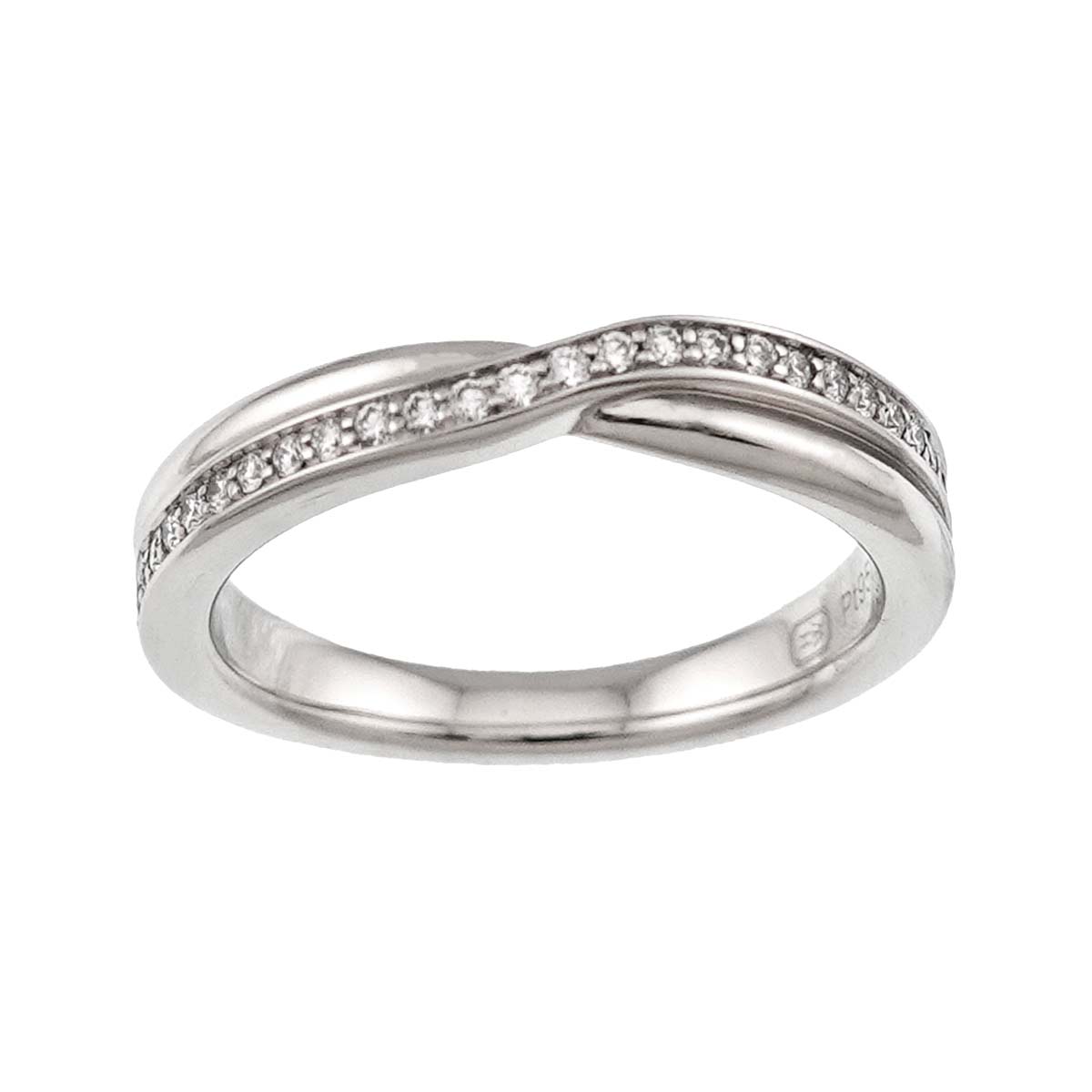Diamond Ring Pt Platinum size4.5(US)