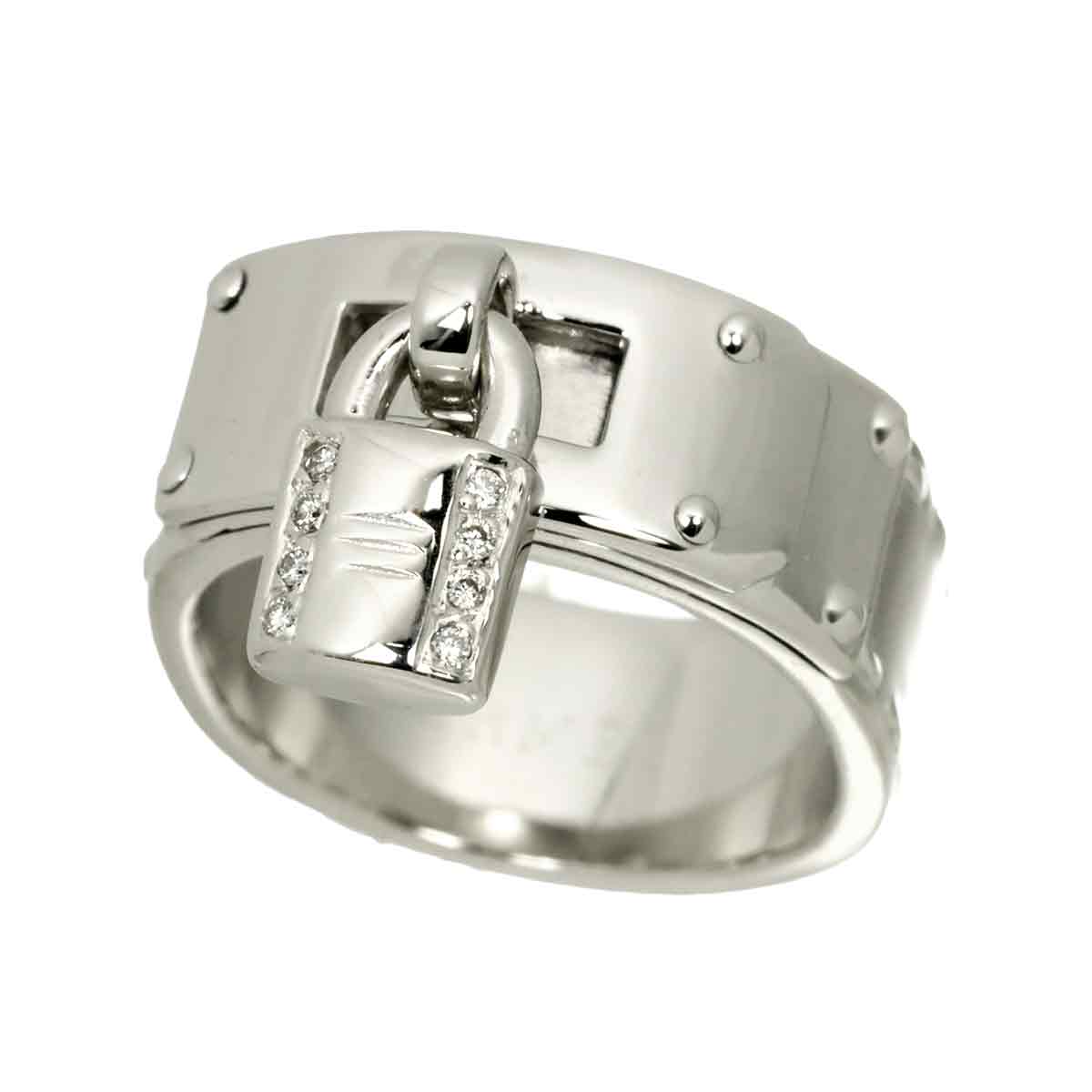 Kelly Diamond Ring 18K WG 750 Size50 4.5-4.75(US)