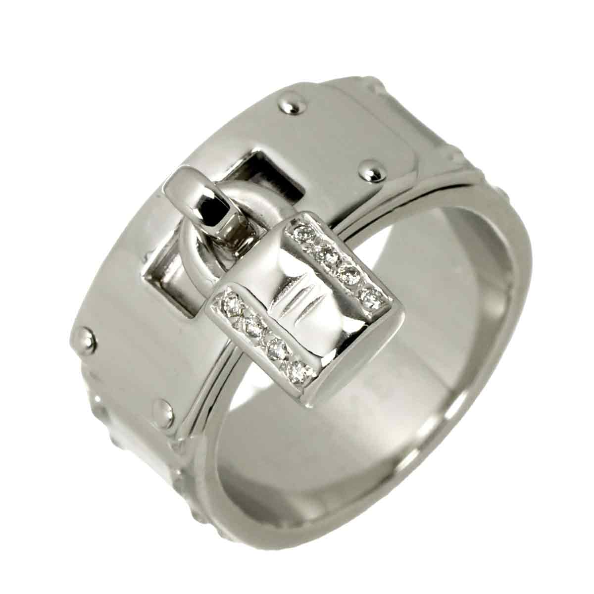 Kelly Diamond Ring 18K WG 750 Size50 4.5-4.75(US)