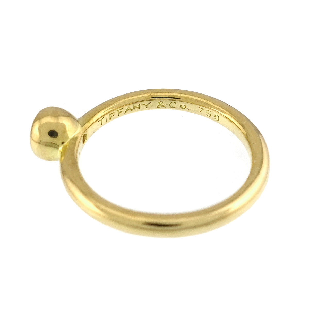 Sapphire Ring 18K Yellow Gold 750 Size4.5(US)