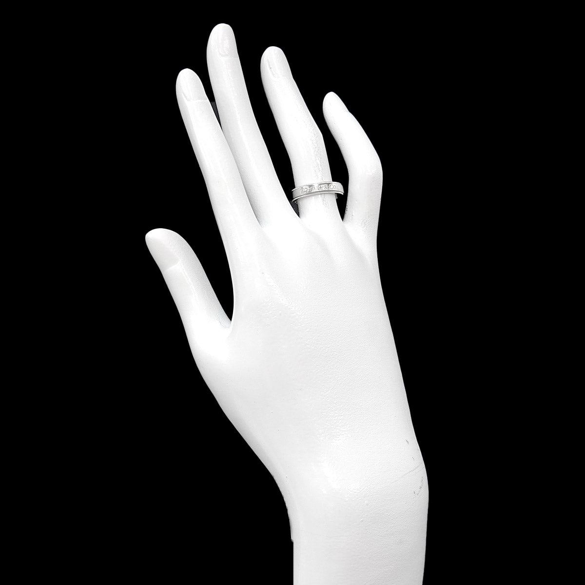Double Milgrain Ring Platinum Size5.25(US)