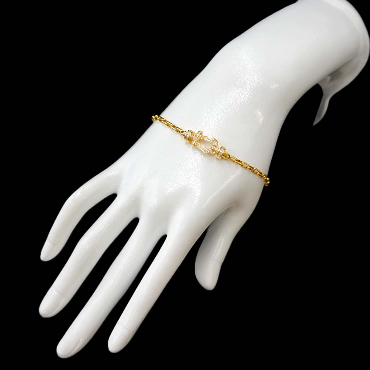 Force 10 MM Diamond Bracelet 18K Yellow Gold 750