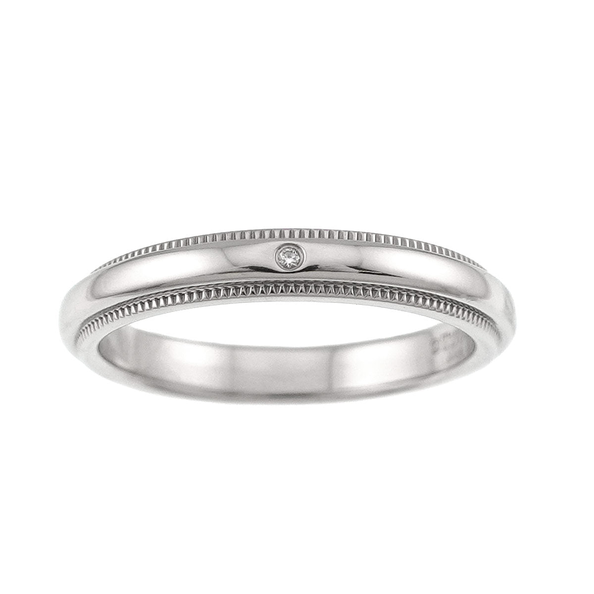 Milgrain Diamond Ring Platinum Size5.25(US)