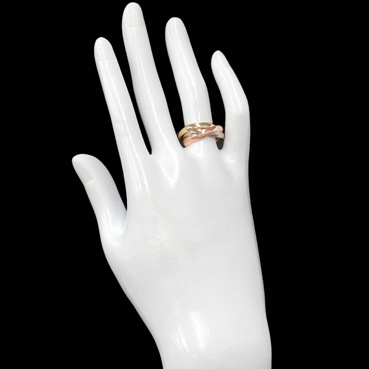 Trinity MM Ring 18K YG WG PG 750 Size53 6-6.25(US)