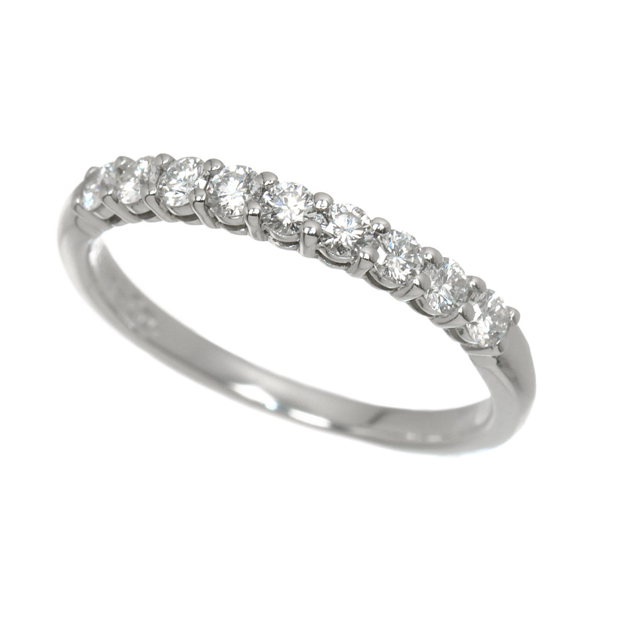 Half Diamond Ring Platinum size4.75-5(US)
