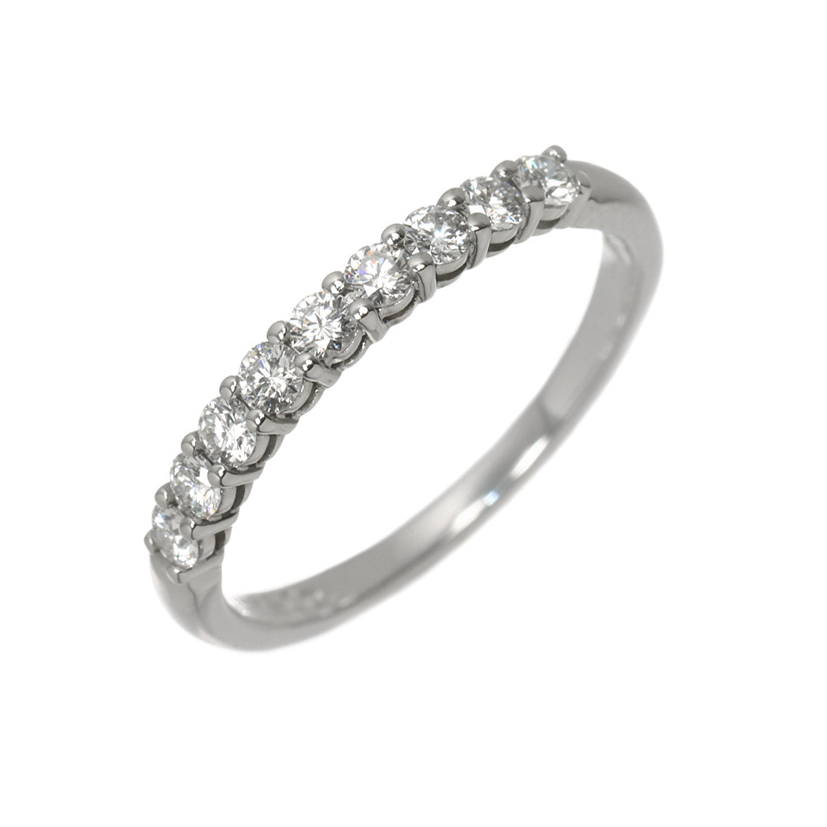Half Diamond Ring Platinum size4.75-5(US)