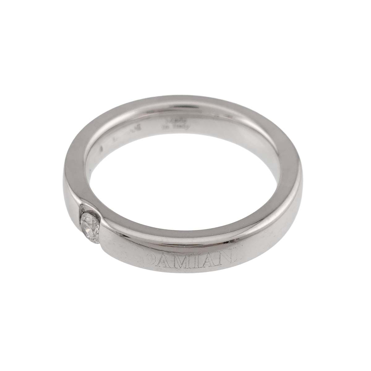 LE FEDI Diamond Ring 18K White Gold 750 size4(US)