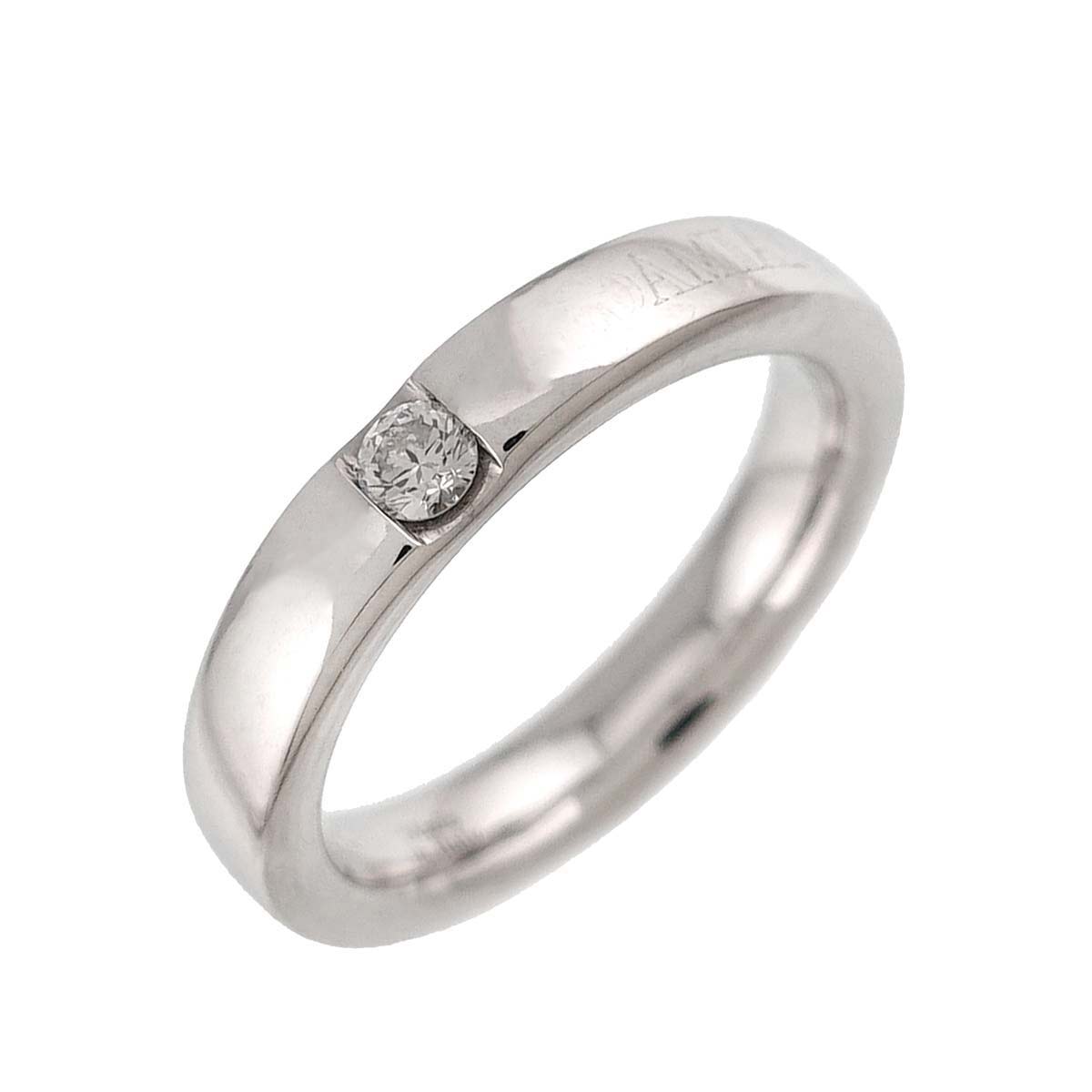 LE FEDI Diamond Ring 18K White Gold 750 size4(US)