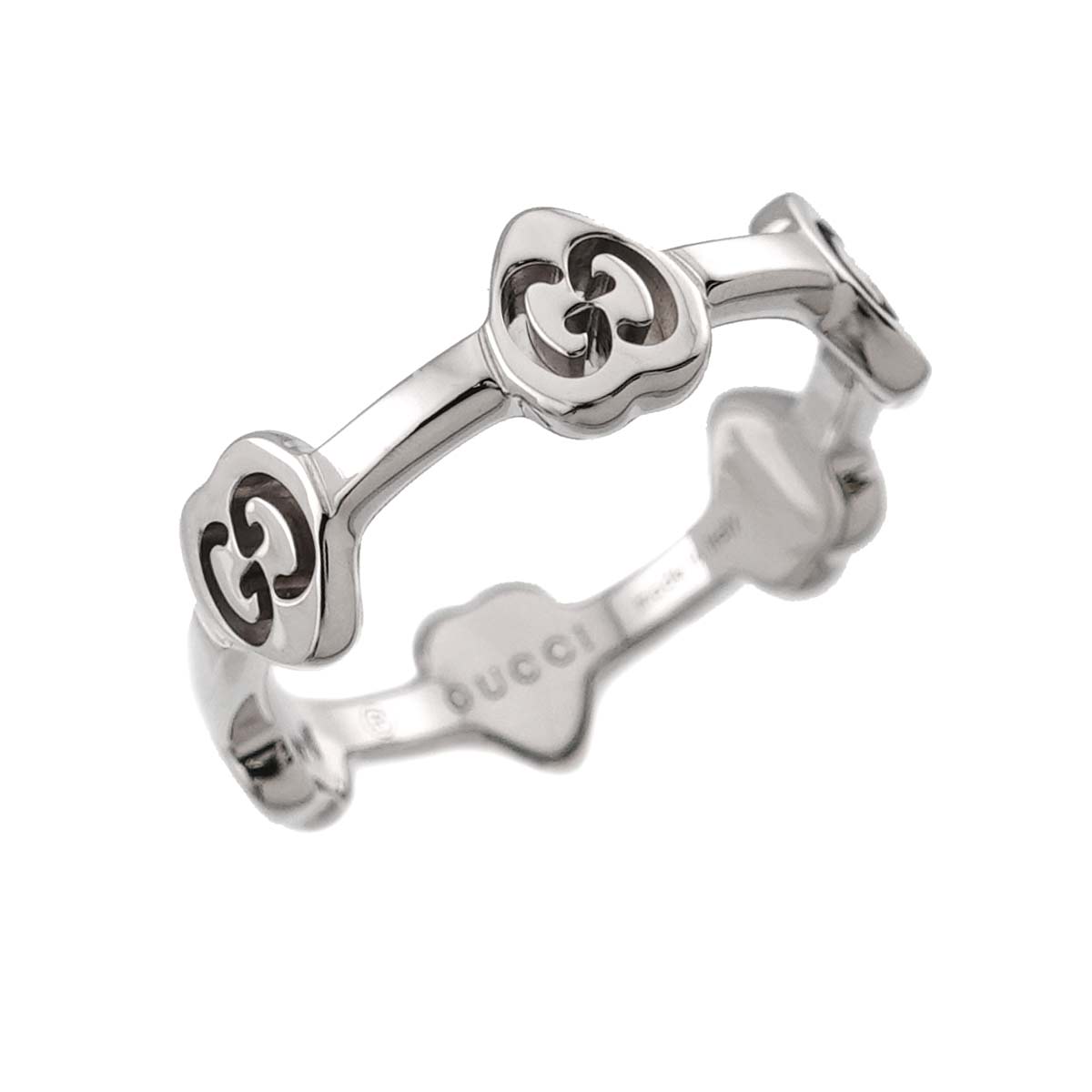 Icon Heart Ring 18K WG White Gold 750 Size7 4(US)