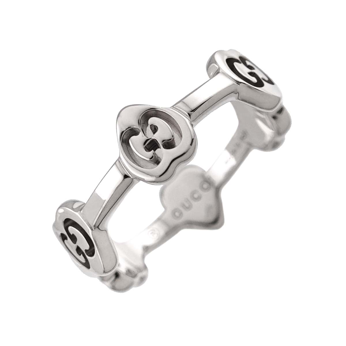 Icon Heart Ring 18K WG White Gold 750 Size7 4(US)