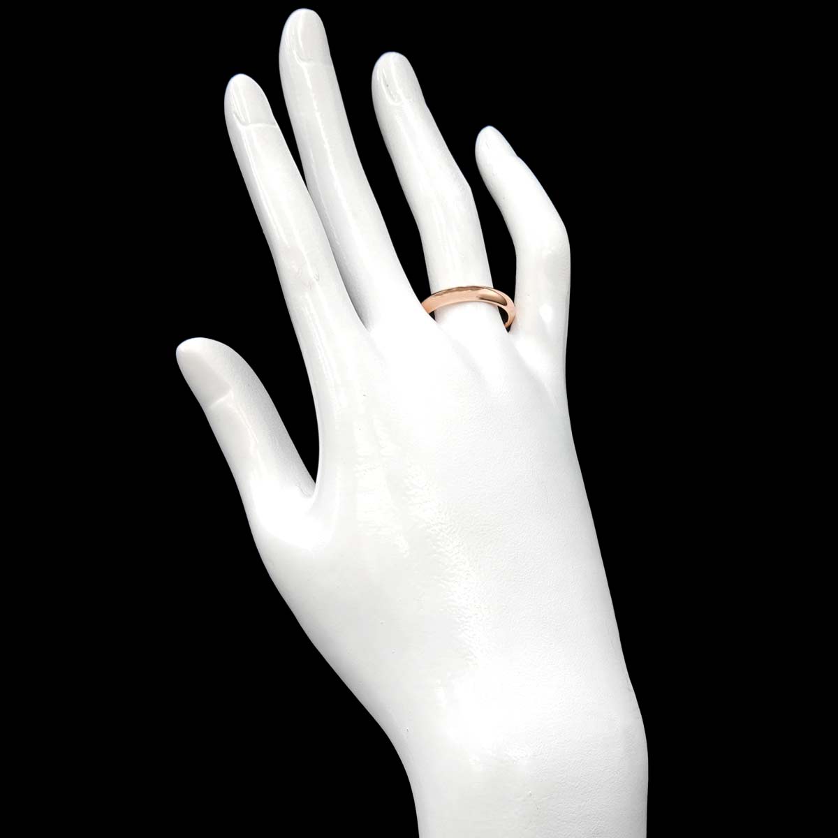 Classic Ring 18K Pink Gold 750 Size57 7.5-7.75(US)