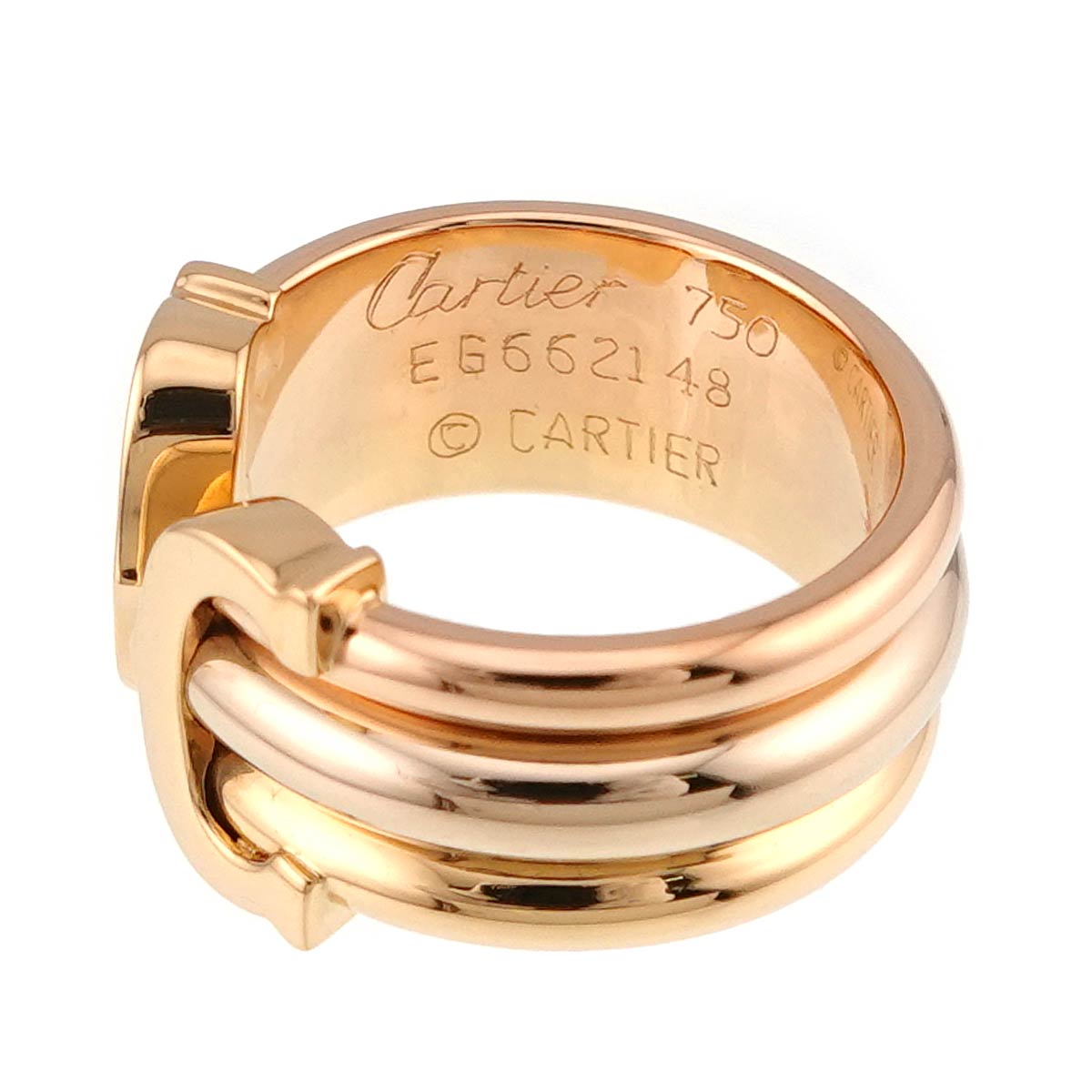 C2 Ring 18K YG WG PG 750 Size48 4.5(US)