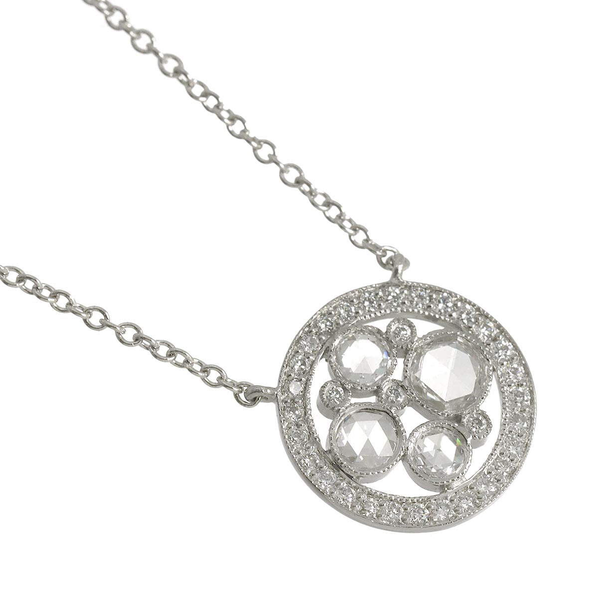 Cobblestone Diamond Necklace Platinum