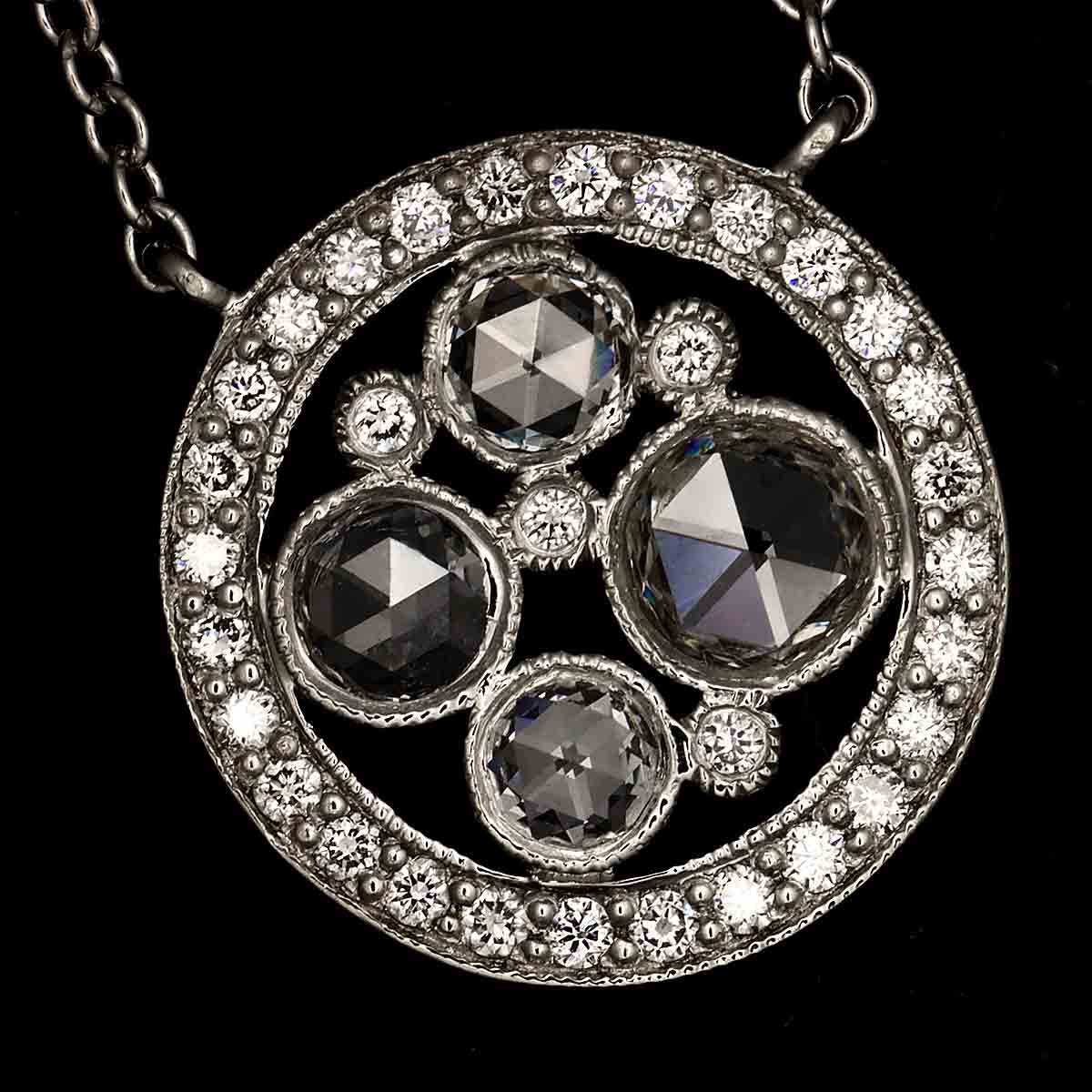 Cobblestone Diamond Necklace Platinum
