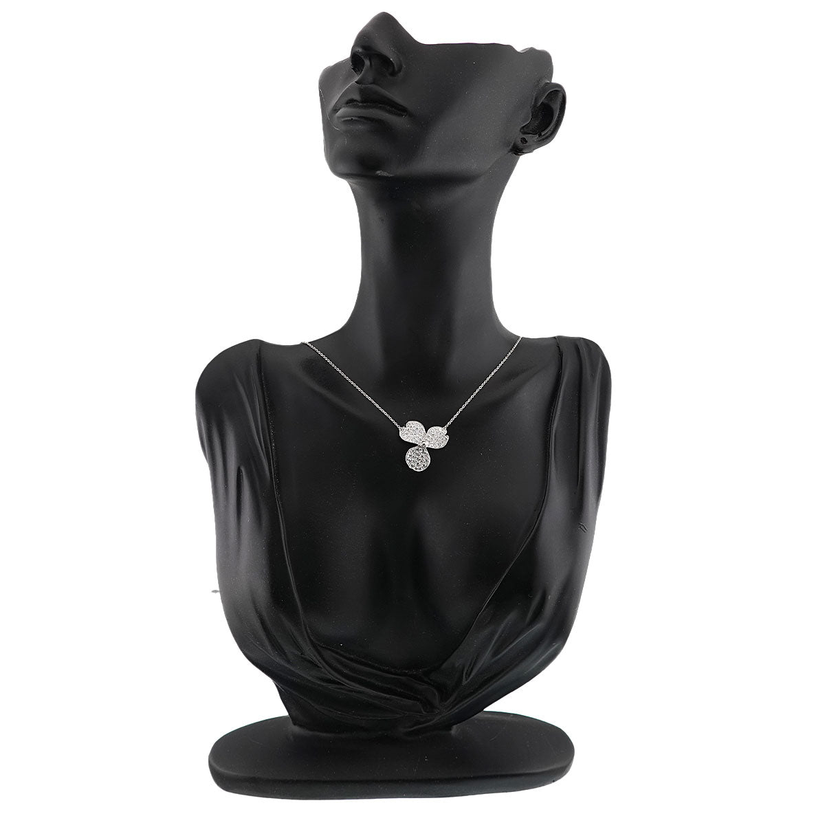Paper Flowers Diamond Necklace Platinum