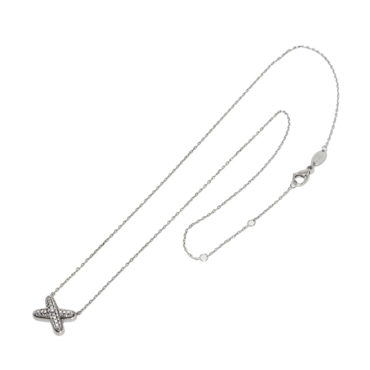 Liens Diamond Necklace 18K WG White Gold 750