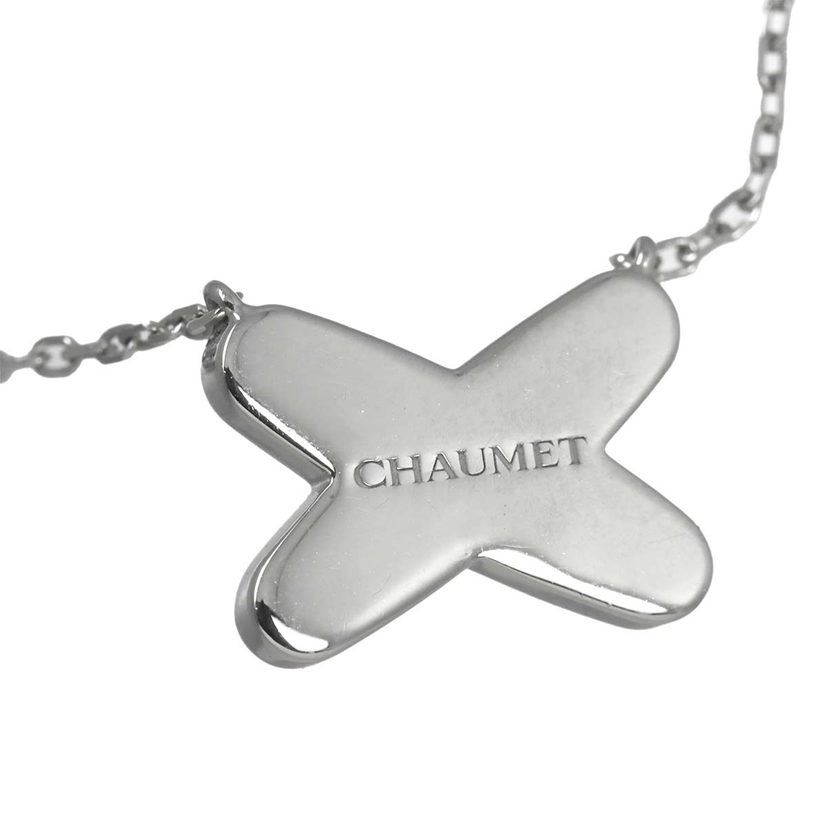 Liens Diamond Necklace 18K WG White Gold 750