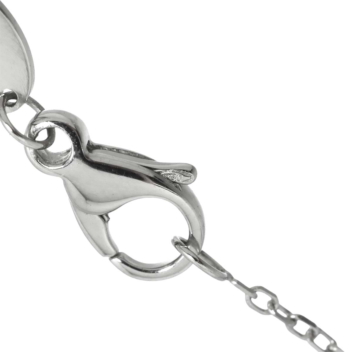 Liens Diamond Necklace 18K WG White Gold 750