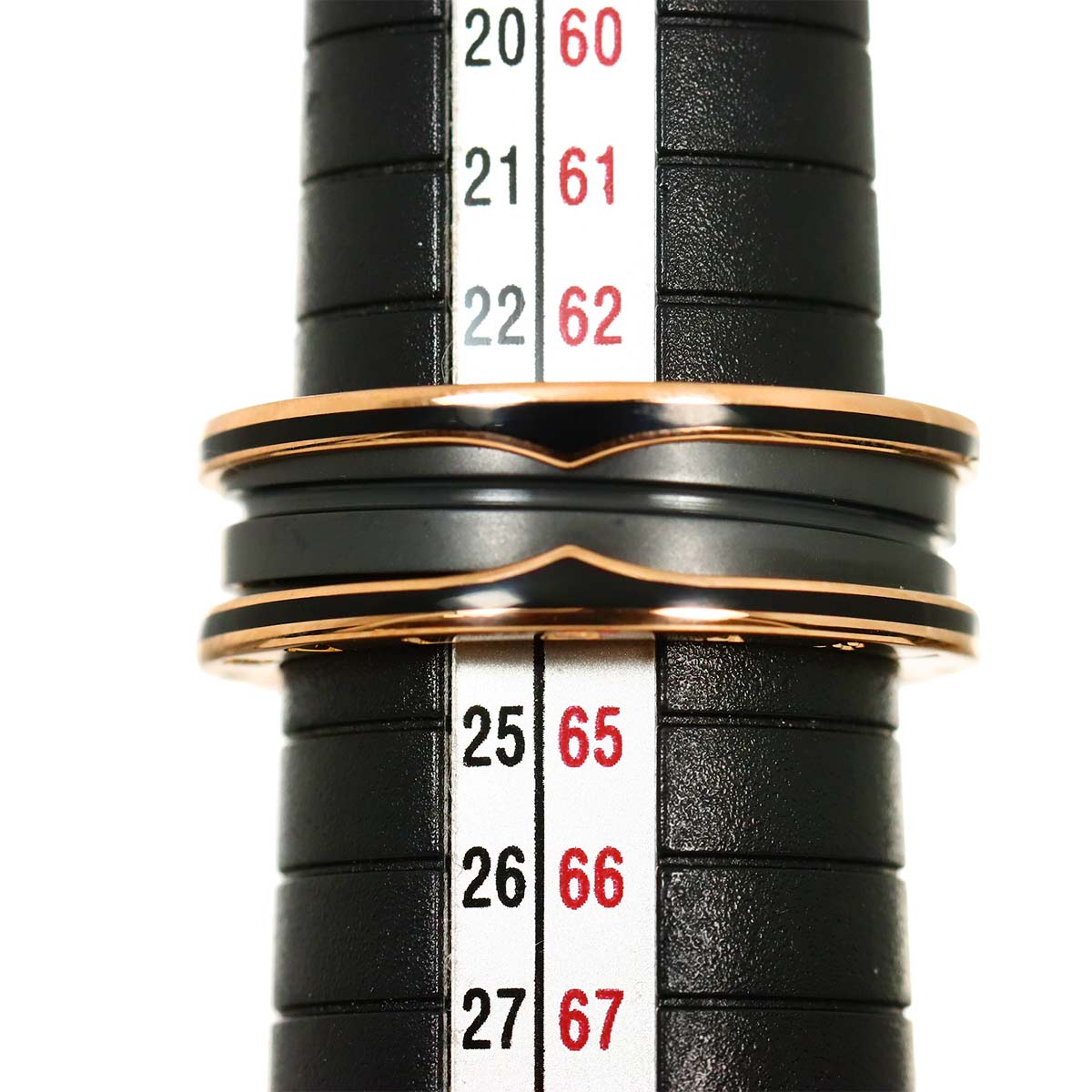 B-ZERO1 2band Ring Ceramic 18K PG 750 Size65 10.5-10.75(US)