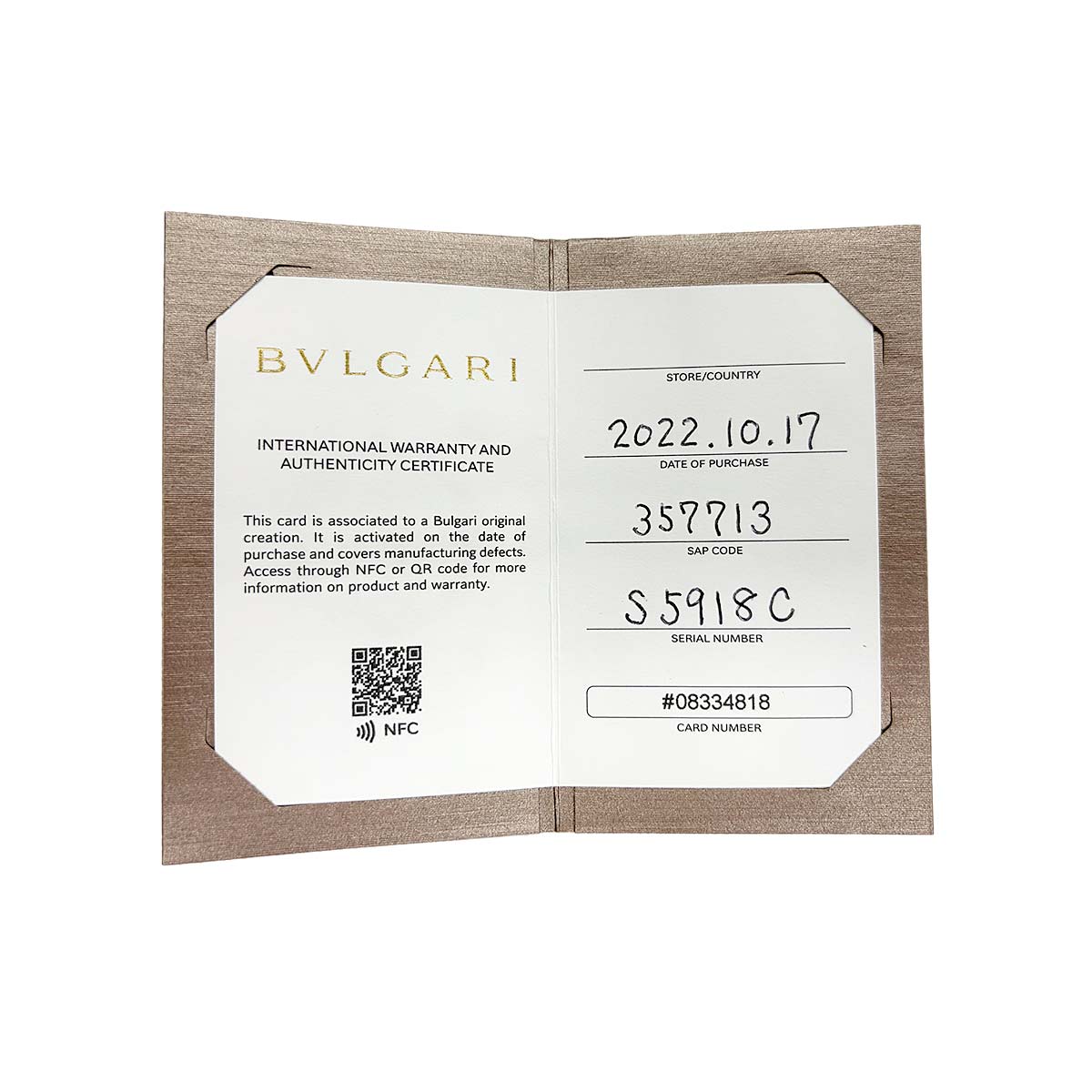 B-ZERO1 2band Ring Ceramic 18K PG 750 Size65 10.5-10.75(US)