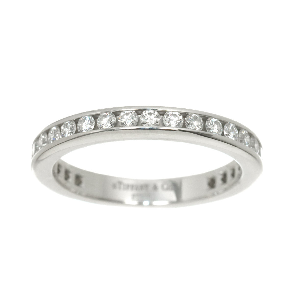 Full Diamond Ring Platinum Size4.5(US)