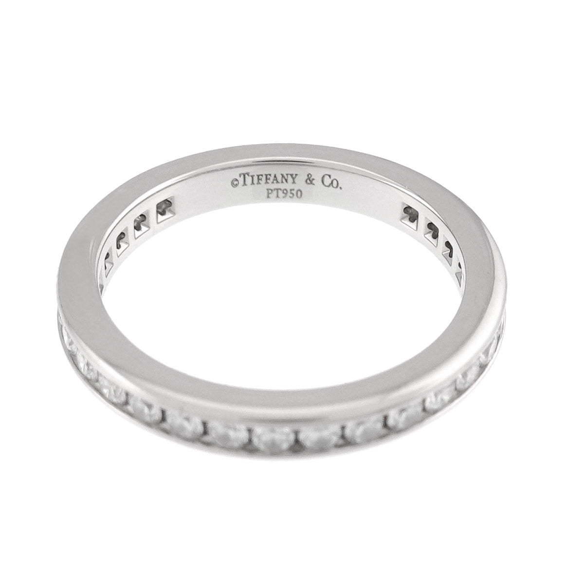 Full Diamond Ring Platinum Size4.5(US)