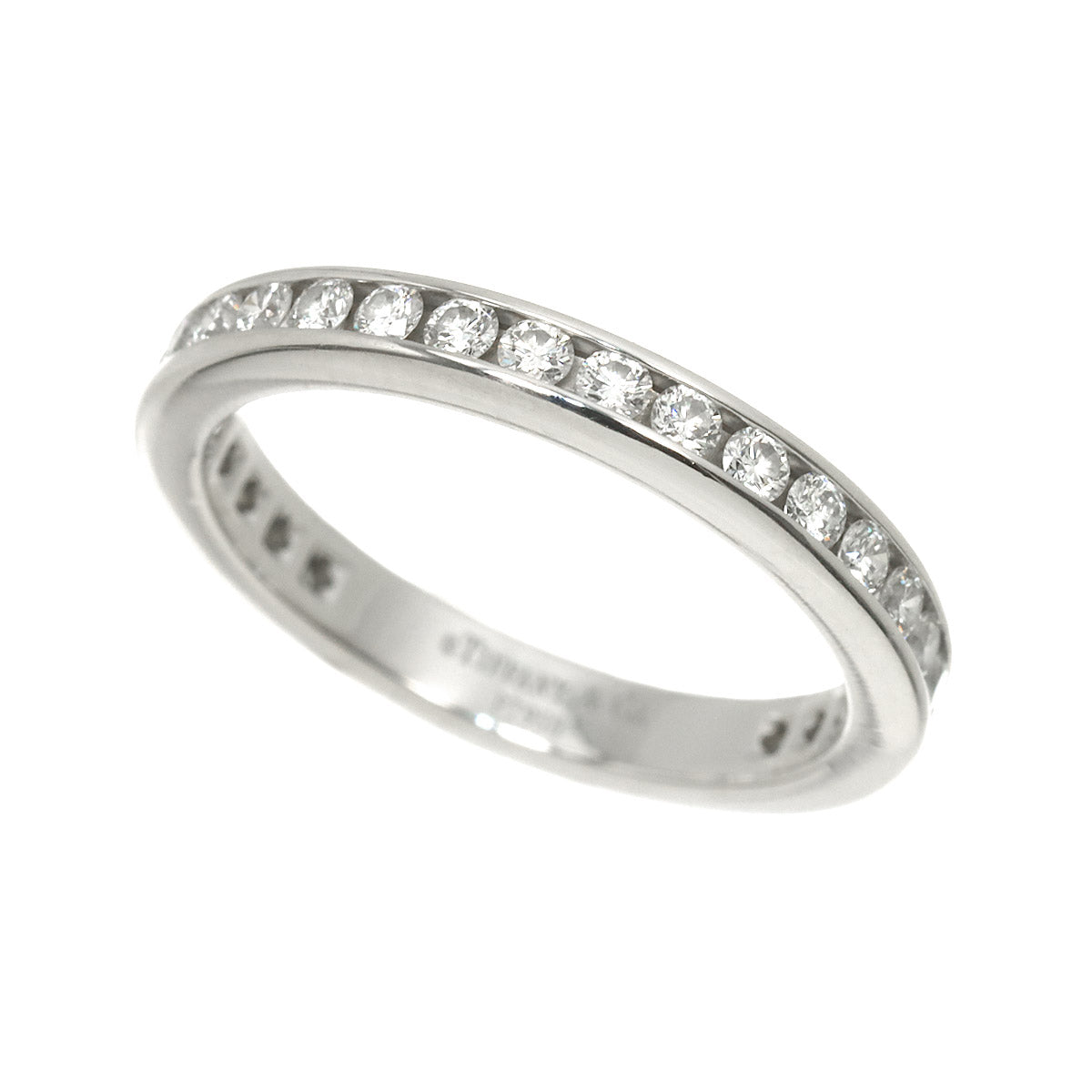 Full Diamond Ring Platinum Size4.5(US)