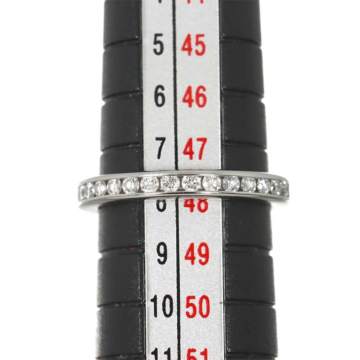 Full Diamond Ring Platinum Size4.5(US)