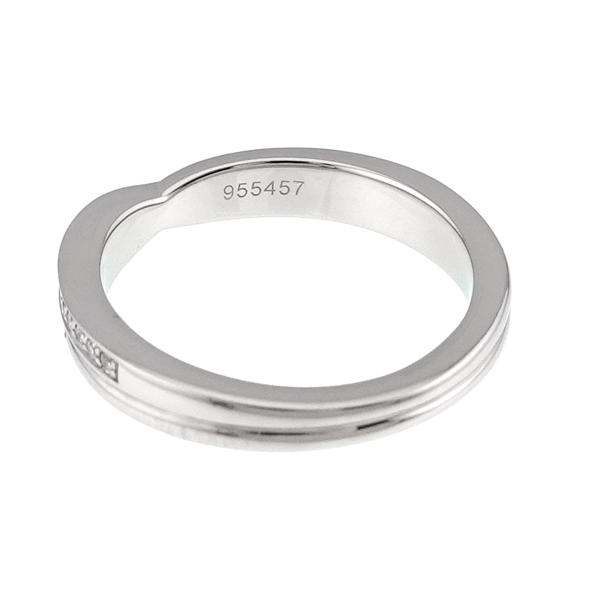 Diamond Ring Pt Platinum size4.75-5(US)