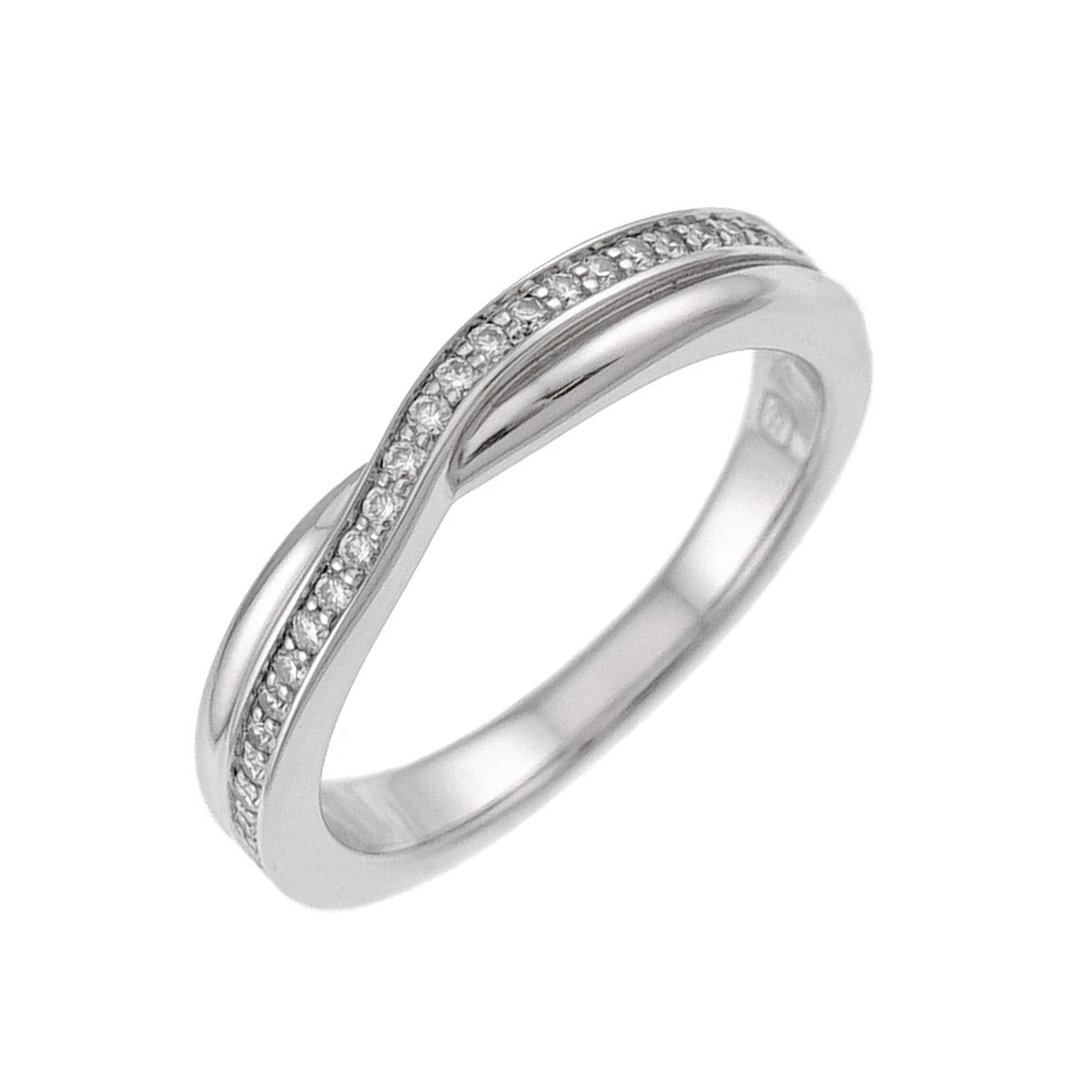 Diamond Ring Pt Platinum size4.75-5(US)