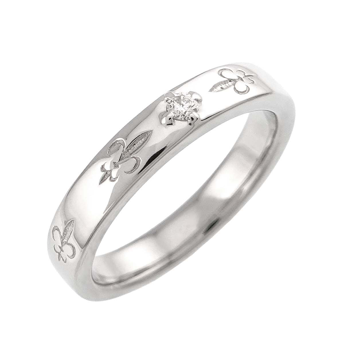Diamond 0.03ct Ring Pt Size5.5-5.75(US)