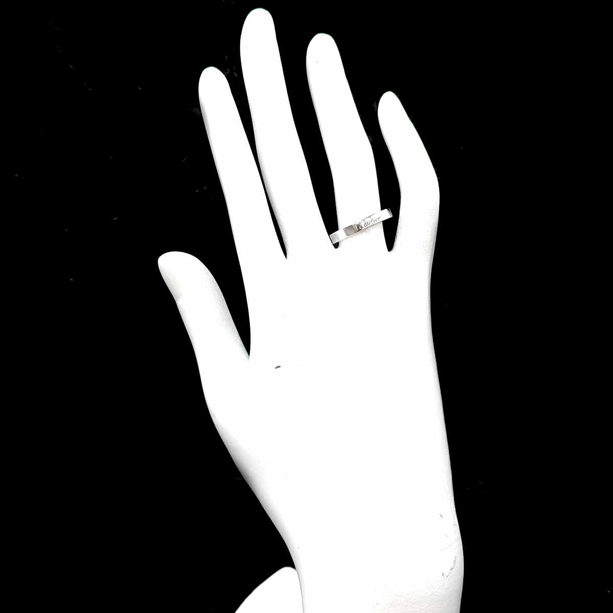 Laniere Ring 18K White Gold 750 Size52 5.75-6(US)