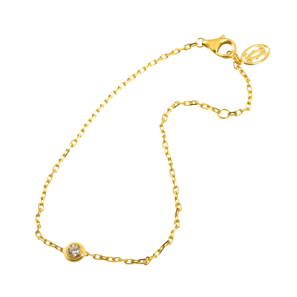 d Amour Diamond Bracelet MM 18K Yellow Gold 750