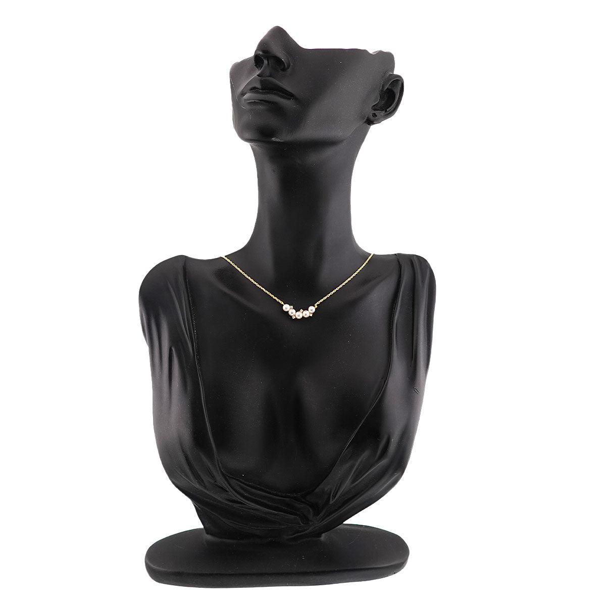 Akoya Pearl 4.4-4.2mm Diamond 0.05ct Necklace 18K YG 750