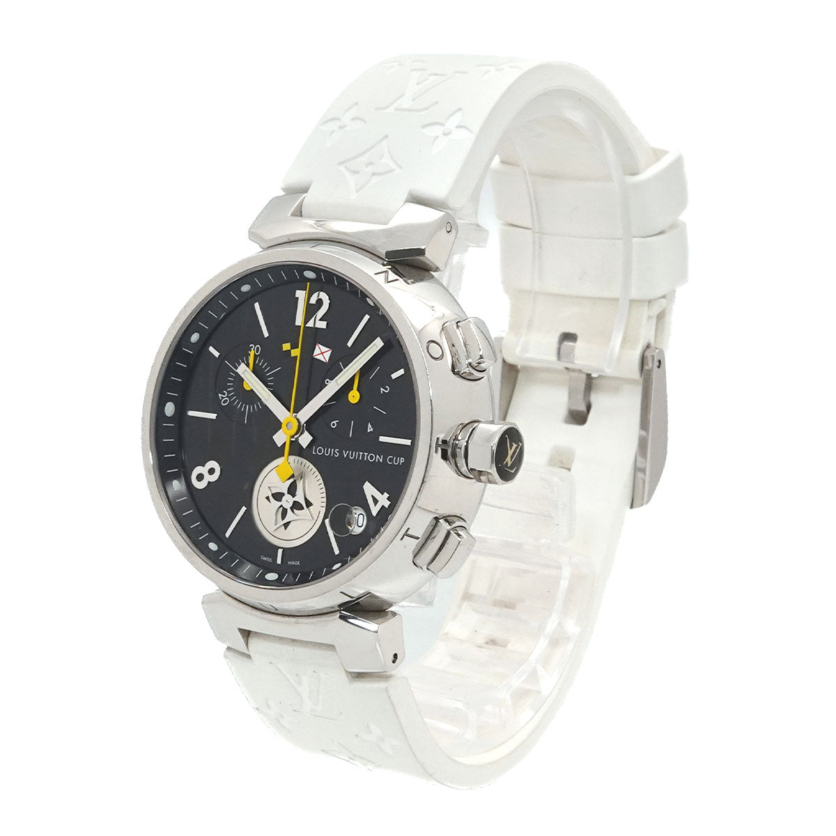 Tambour Lovely Cup Q11BG Chronograph Date Black Dial